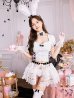 画像1: 【即日発送】ダーリンレースホワイトバニー【マリームーン】【ハロウィンコスプレ10点セット】【フリーサイズ/1カラー】[OF04] (1)