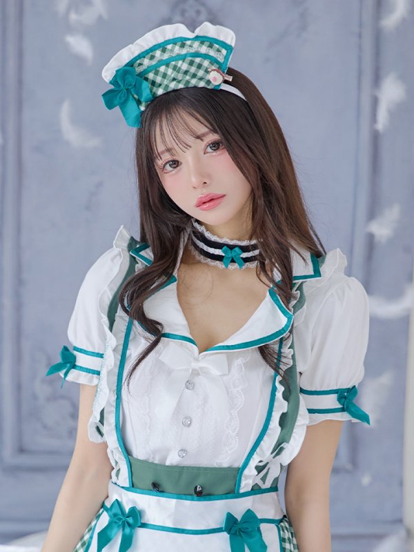 画像9: 【即日発送】【ハロウィン】キャンディポップレトロダイナーウエイトレス【Malymoon/マリームーン】 【コスプレ8点セット】[HC03]【フリーサイズ/2カラー】[HC03]