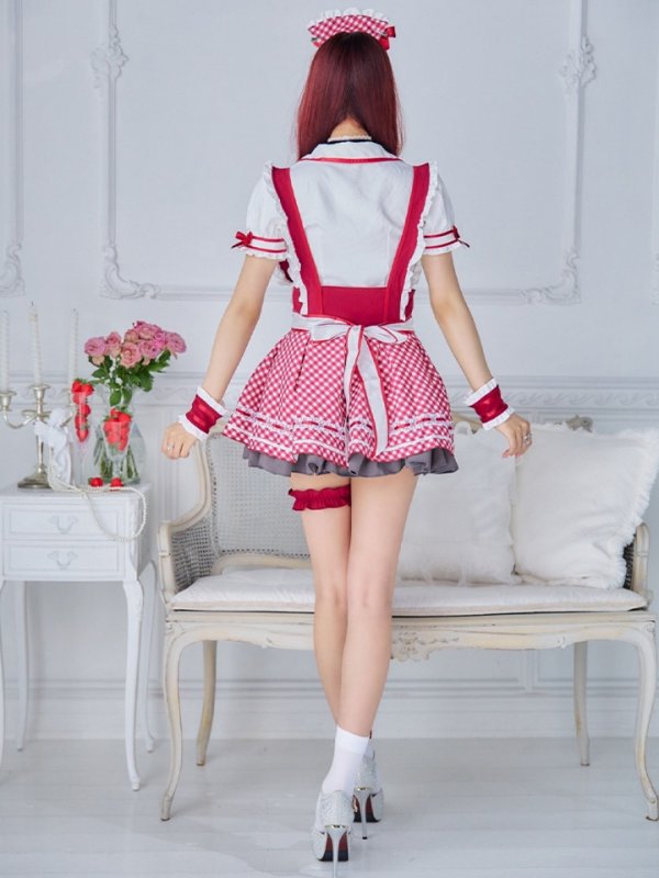 画像8: 【即日発送】【ハロウィン】キャンディポップレトロダイナーウエイトレス【Malymoon/マリームーン】 【コスプレ8点セット】[OF04]【フリーサイズ/2カラー】[OF04]