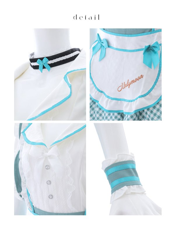 画像3: 【即日発送】【ハロウィン】キャンディポップレトロダイナーウエイトレス【Malymoon/マリームーン】 【コスプレ8点セット】[OF04]【フリーサイズ/2カラー】[OF04]