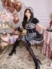 画像1: 【即日発送】ゴシックチェックメイドドレス【マリームーン】【ハロウィンコスプレ6点セット】【フリーサイズ/2カラー】[OF04] (1)