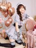 画像1: 【即日発送】ゴシックチェックメイドドレス【マリームーン】【ハロウィンコスプレ6点セット】【フリーサイズ/2カラー】[OF04] (1)