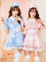 【即日発送】アイドルチェックナース【マリームーン】【ハロウィンコスプレ5点セット】【フリーサイズ/2カラー】[OF04]