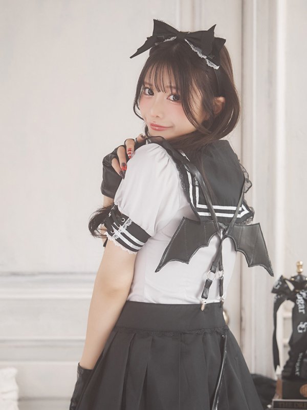 画像3: 【即日発送】【ハロウィン】スイートデビルスクールガール【Malymoon/マリームーン】 【コスプレ7点セット】【フリーサイズ/1カラー】[HC03]