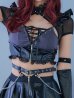 画像9: 【即日発送】【ハロウィン】ディープブラックエナメルジップヴィラン【Malymoon/マリームーン】 【コスプレ6点セット】【フリーサイズ/1カラー】[YMT]