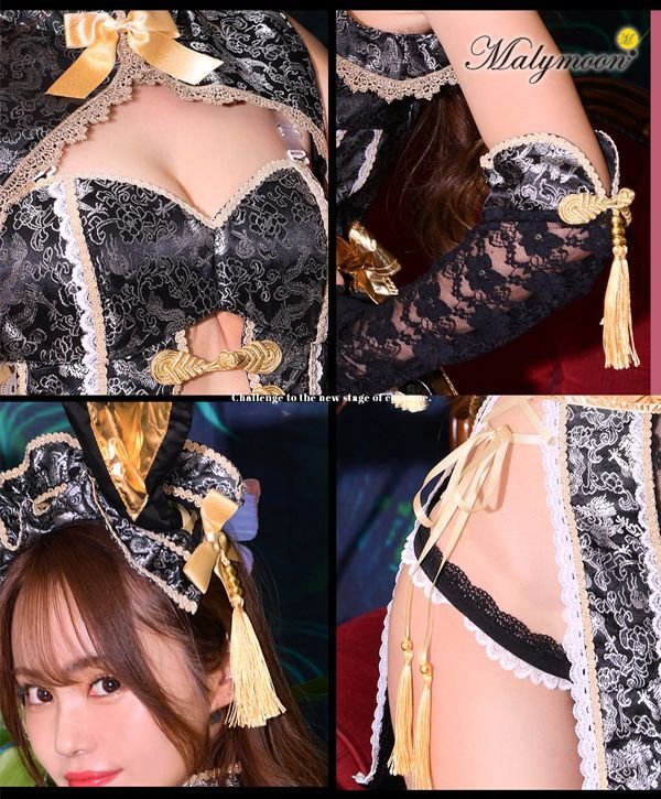 画像11: 【即日発送】チャイナバニーガール《高級コスランジェリー9点セット》【Dreamy Doll Premium/ドリーミードールプレミアム】【フリーサイズ/2カラー】[HC03]