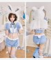 ブルー モデル：身長：162cm　着用サイズ：Fサイズ
