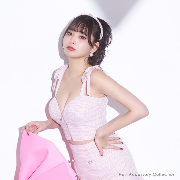 画像4: 【カチューシャ】パールリボンカチューシャ【2カラー】[OF02]