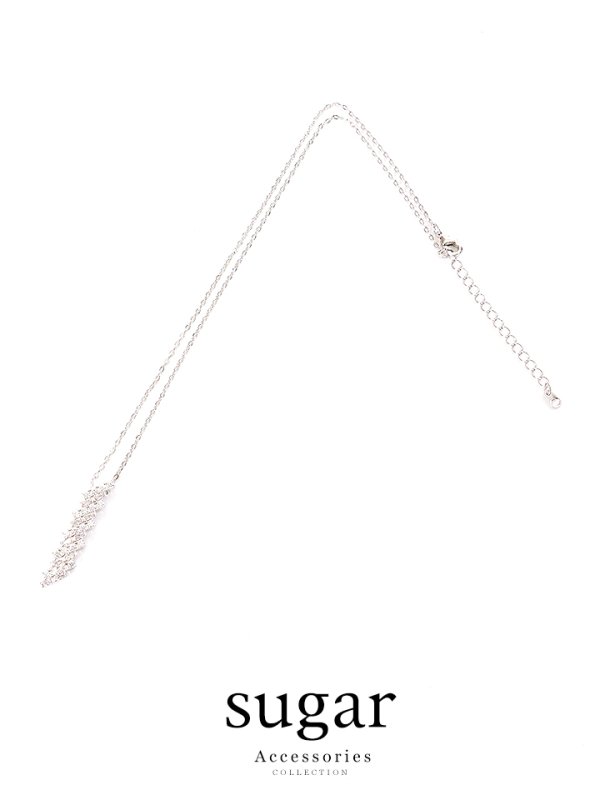 画像6: 【アクセサリー:ネックレス】【ネックレス】【Angel R/エンジェルアール】ライトニング型ラグジュアリーラインストーンネックレス【OF02C-U】