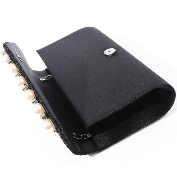 画像7: 【2カラー】レース＆パールクラッチバッグ[OF04]