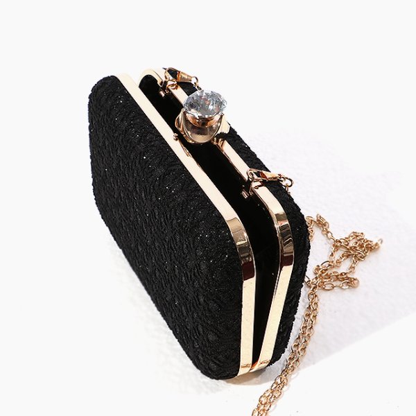 画像5: 【3カラー】レース＆グリッタークラッチバッグ[OF04]