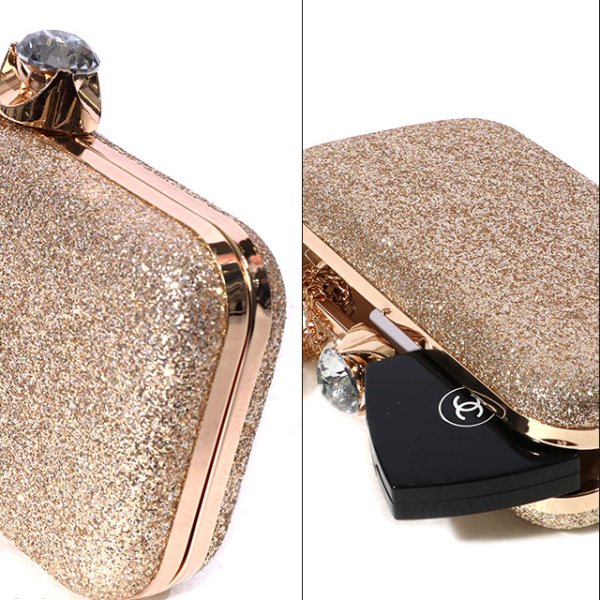 画像7: 再入荷!【3カラー】ビジュー&ラメグリッタークラッチバッグ[OF04]