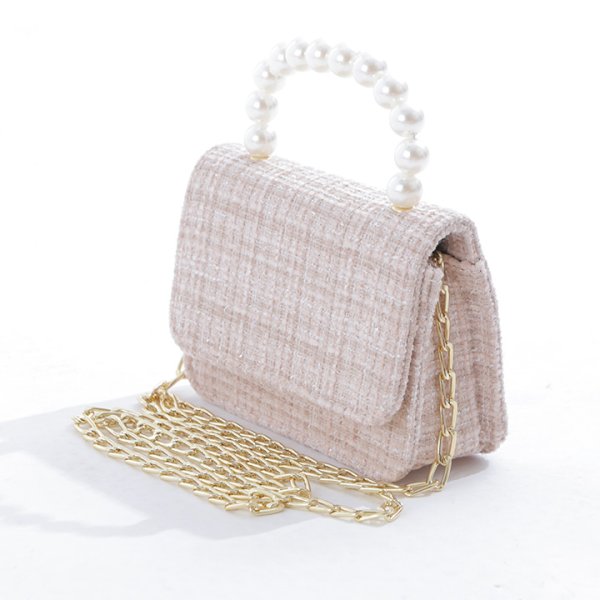 画像6: ツイード/パール/ハンドバック【バッグ】【Fサイズ/3カラー】[OF04]