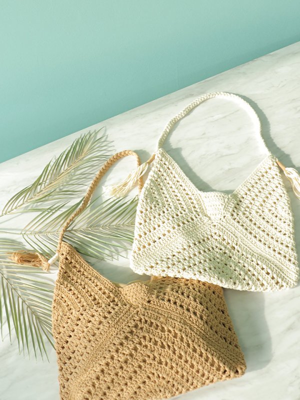 画像3: 【バッグ】クロス網バック【Fサイズ/2カラー】[YMT]