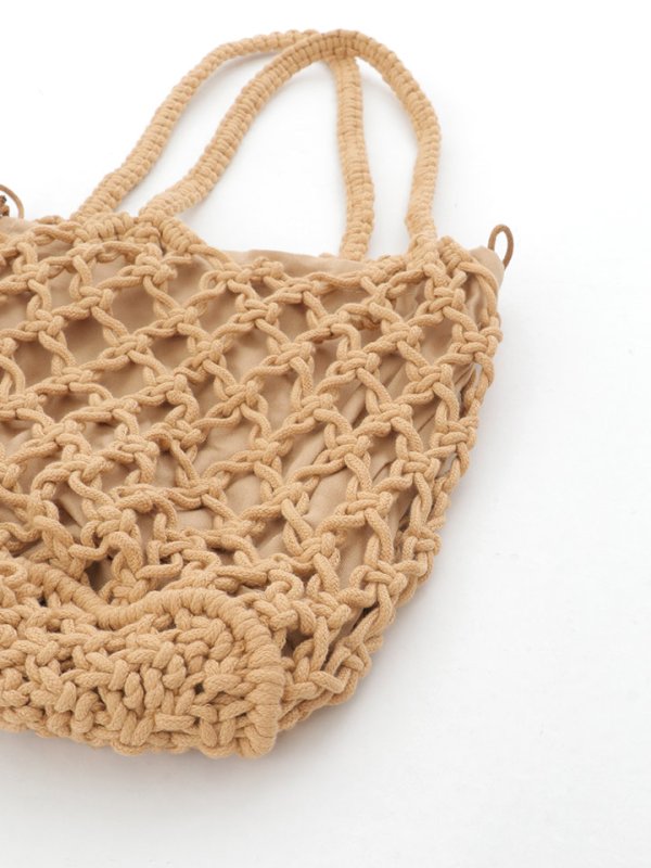 画像8: 【バッグ】ロープ編みバッグ【Fサイズ/2カラー】[YMT]