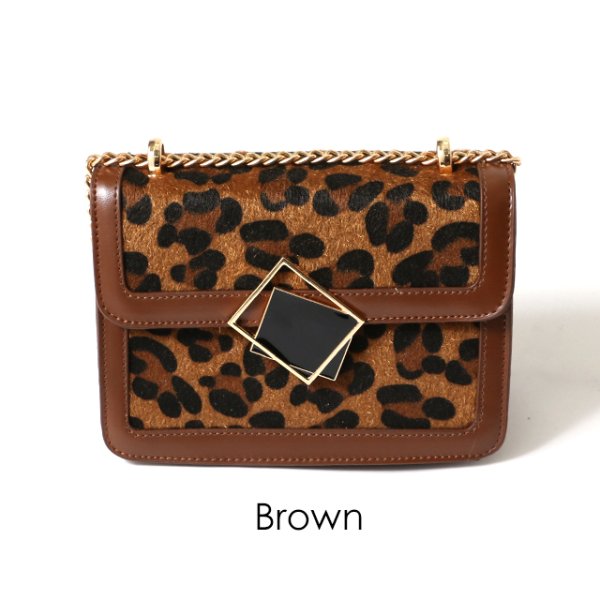 画像3: 【2カラー】モチーフチェーンショルダーバッグ[OF04]