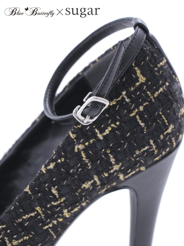 画像6: jewelsコラボ商品☆【COMEX】 2color/ 14.5cmヒール/ ツイードパンプス/ オープントゥパンプス/ ハイヒール/ ピンヒール/ プラットフォーム/ パンプス[OF02]