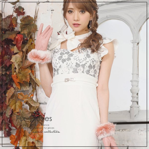 画像6: 【ファッション小物：グローブ】気品溢れる贅沢デザイン♪フェイクレザー＆ファーグローブ[OF08-U]