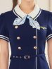 画像7: 【即日発送】【送料無料！】【ハロウィン】CAタイトミニ【コスプレ4点SET】【XS-Lサイズ】[OF04]なみ着用 (7)