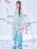 画像10: 【送料無料！】【ハロウィン】アイスブルー刺繍ロングシフォン漢服セット【コスプレ3点SET】【Fサイズ】【一部予約/8月下旬発送予定】[OF04] (10)