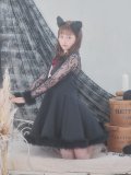 【即日発送】【ハロウィン】 レースブラックキャット 【コスプレ2点セット】【S-XLサイズ/1カラー】[YMT]