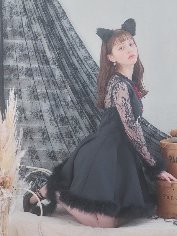 画像16: 【SALE!!】【即日発送】【ハロウィン】 レースブラックキャット 【コスプレ2点セット】【S-XLサイズ/1カラー】[OF01]