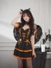 画像11: 【ハロウィン】レースアップデビルスカートセットアップ 【コスプレ6点セット】[YMT-H]