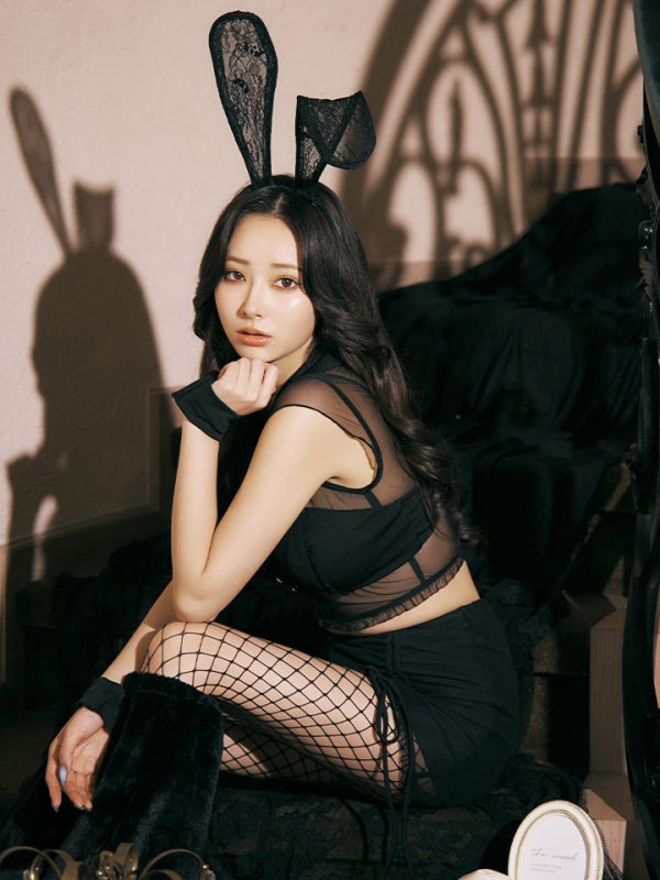 画像5: 【即日発送！】【ハロウィン】 シアーバニーセットアップ 【コスプレ8点セット】 【XS-Mサイズ/1カラー】[HC03]