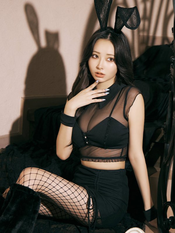 画像8: 【即日発送！】【ハロウィン】 シアーバニーセットアップ 【コスプレ8点セット】 【XS-Mサイズ/1カラー】[HC03]