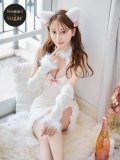 【即日発送！】【ハロウィン】白猫アメスリニットワンピース 【コスプレ3点セット】【XS-Lサイズ/1カラー】[YMT]