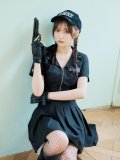 【即日発送！】【ハロウィン】SWATガールセットアップ 【コスプレ8点セット】 【XS-Lサイズ/1カラー】[YMT]