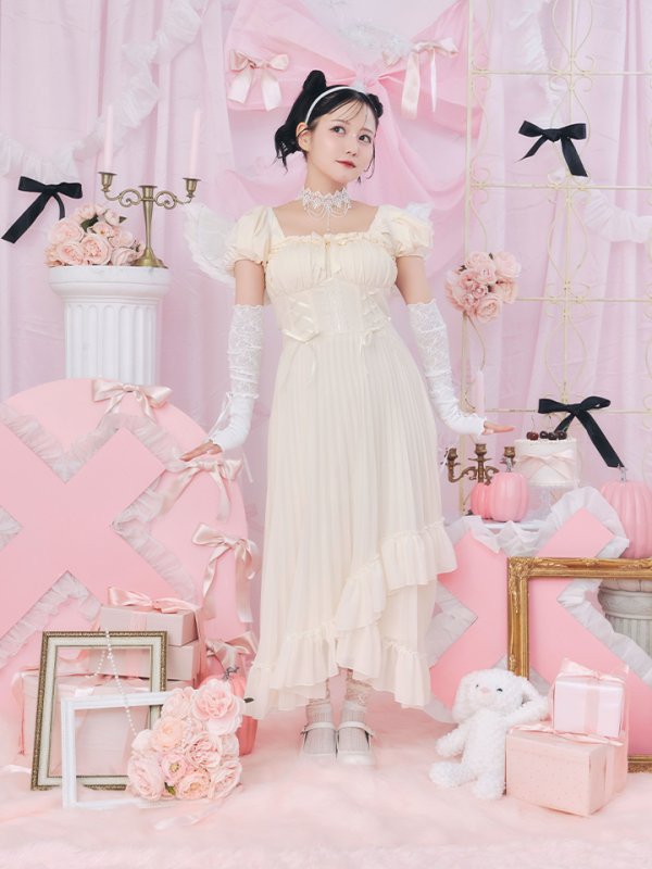 画像5: 【SALE!!】【即日発送！】【ハロウィン】 天使プリーツスカートワンピ 【コスプレ5点セット】 【S-XLサイズ/１カラー】[OF04-H]