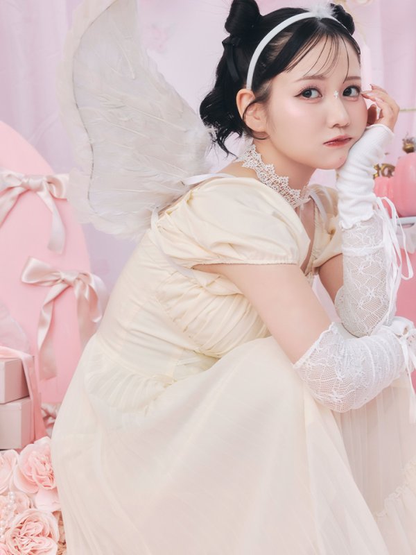 画像7: 【SALE!!】【即日発送！】【ハロウィン】 天使プリーツスカートワンピ 【コスプレ5点セット】 【S-XLサイズ/１カラー】[OF04-H]