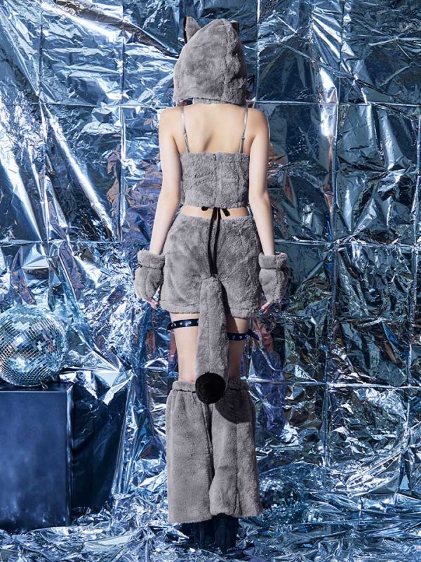 画像14: 【即日発送！】【ハロウィン】【PyunA.コラボ】 フード付きウルフセットアップ 【コスプレ7点セット】 【XS-Mサイズ/1カラー】[HC03]