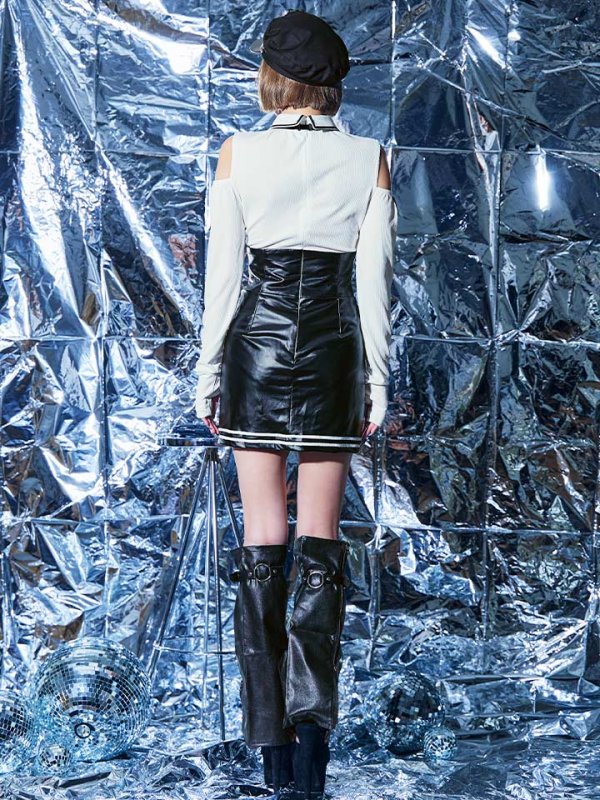 画像27: 【SALE!!】【即日発送】【ハロウィン】 レザーポリスワンピースコスプレ 【コスプレ4点セット】 【XS-Mサイズ/1カラー】(HC206-SV)[HC03-B]
