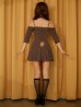 ブラウン　モデル:三上悠亜　身長:159cm　着用サイズ:Sサイズ