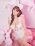 【ハロウィン】 ファーキャミレースバニーガール 【コスプレ6点セット】 【XS-Mサイズ/2カラー】[YMT]【一部予約商品/5月下旬発送予定】