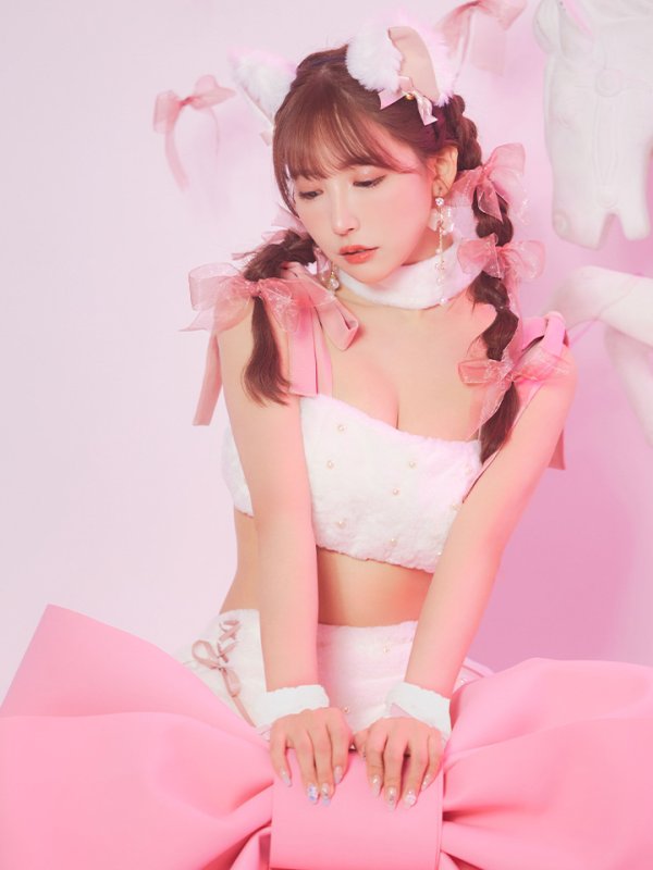 画像27: 【即日発送】【ハロウィン】 もこもこキャットリボンセットアップ 【コスプレ6点セット】 【Fサイズ/3カラー】[HC03]