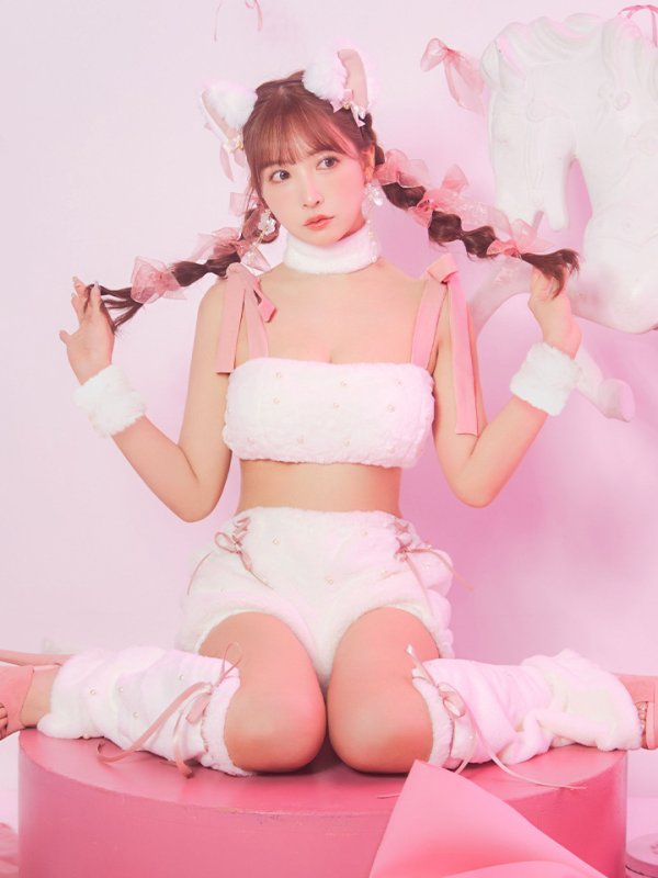 画像31: 【即日発送】【ハロウィン】 もこもこキャットリボンセットアップ 【コスプレ6点セット】 【Fサイズ/3カラー】[HC03]