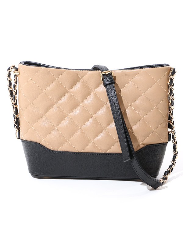 画像10: キルティング/バイカラー/クラシカル/チェーン/ショルダーバッグ【3カラー】[HC02]