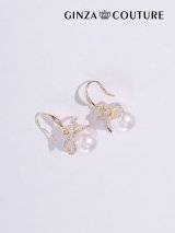 【アクセサリー：ピアス】【ERUKEI エルケイ】ビジュー＆パールピアス[OF02]