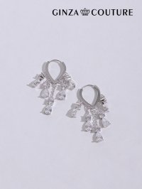 【アクセサリー：ピアス】【ERUKEI エルケイ】ティアドロップビジューピアス[OF02]