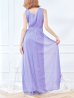 画像15: グリッターラメロングドレス/カシュクール/ノースリーブ/谷間見せ/背中隠し/キャバドレス【S-XLサイズ/2カラー】[OF08]