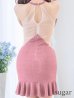 ピンク　モデル：真優川咲　身長：158cm　着用サイズ：Sサイズ