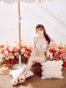 画像3: 【即日発送】【ビキニ】【水着】ショルダーフリルクロスビキニ/無地/シンプル[YMT]