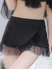 画像19: 【予約商品/7月上旬発送予定】【ビキニ】ドットシアーオフショルスカート付きビキニ 3点セット【水着】[YMT]