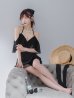 画像7: 【予約商品/7月上旬発送予定】【ビキニ】ドットシアーオフショルスカート付きビキニ 3点セット【水着】[YMT]