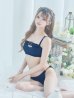 画像2: 【即日発送】【ビキニ】【水着】バックルベルトデニムビキニ 2点セット [YMT] (2)