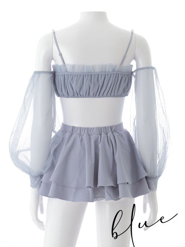 画像27: 【即日発送】【ビキニ】【水着】オフショルダーシアースリーブビキニ [YMT]