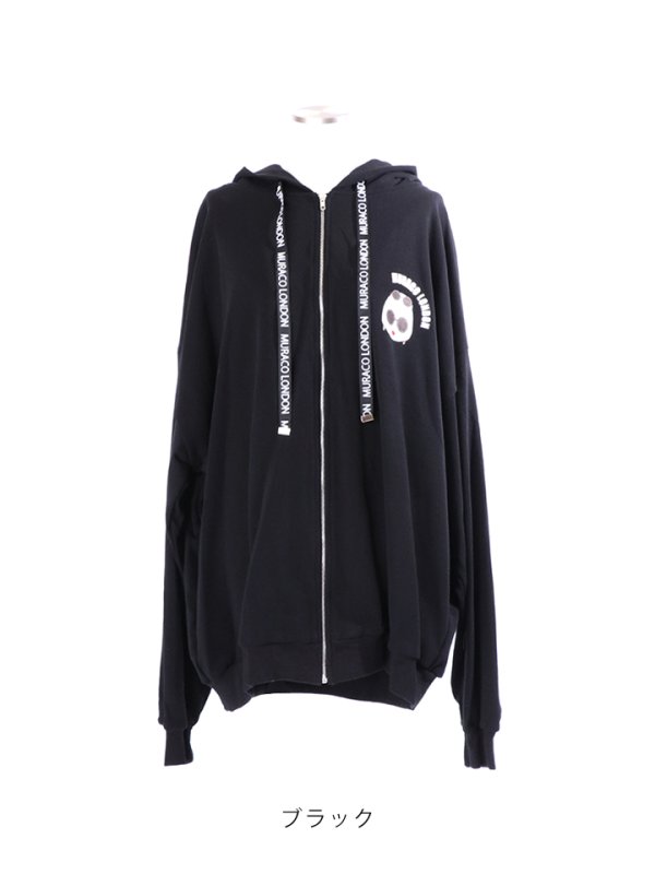 画像4: 【MURACO×sugar&JEWELS】ムラココラボパーカー/コラボプリント/ブラック/オーバーサイズ【Fサイズ/1カラー】[HC02] MCL003